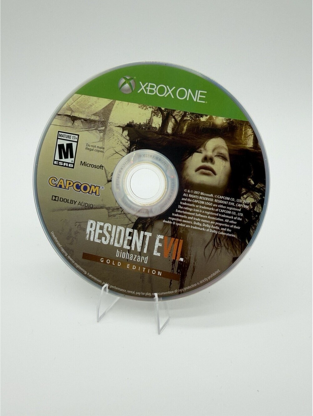 RESIDENT EVIL biohazard GOLD EDITION (Microsoft Xbox One, 2017) Disc Only